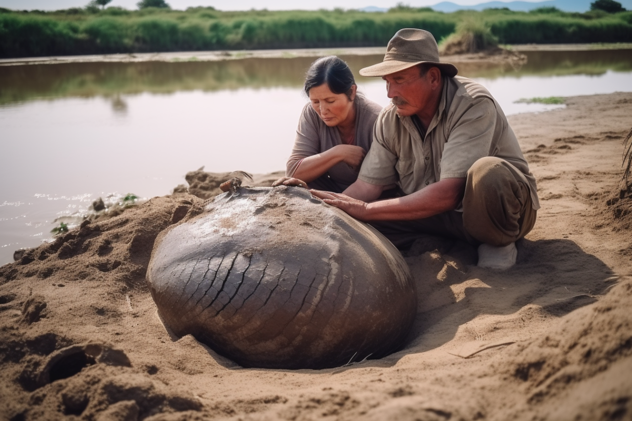 Farmer Stumbles Upon Big ‘Dinosaur Egg’ – When He Looks Inside, He Makes Eye-Opening Discovery - News