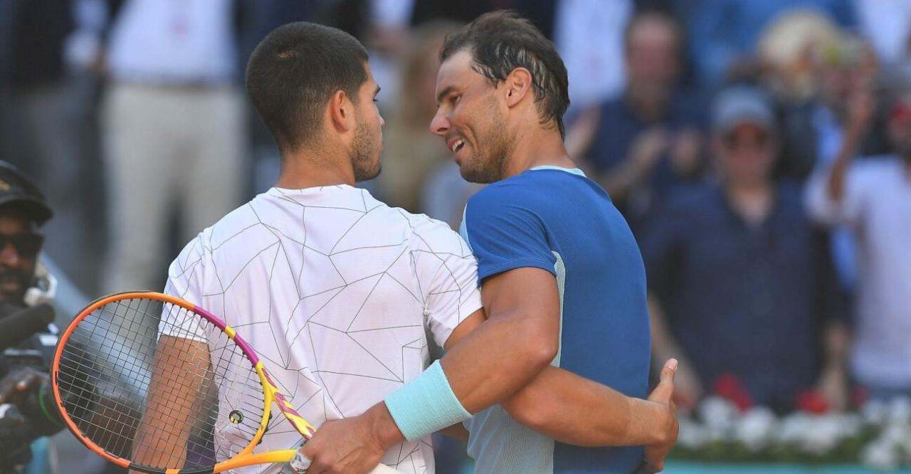 Carlos Alcaraz and Rafael Nadal